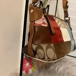 Coach | Bags | Coach Patchwork Signature Colorful Shoulder Or